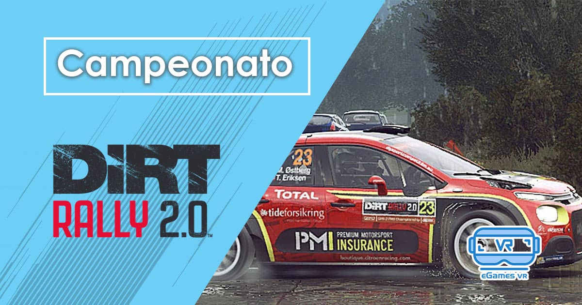 Campeonato Dirt Rally 2.0 eGames VR - SimRally 2021 campeonato